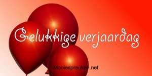 gelukkige verjaardag balon